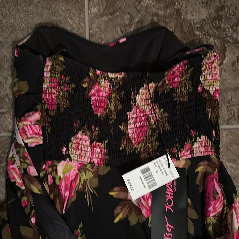 Vintage Betsey Johnson Sweetheart Floral Dress - Picture 3 of 9